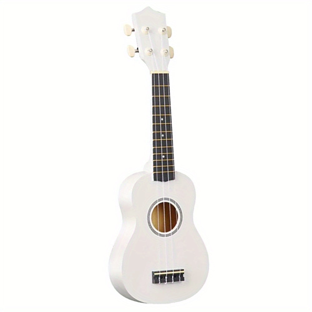 Professional adult beginner ukulele in Hawaiian style, measuring 53.34 cm and featuring four strings.