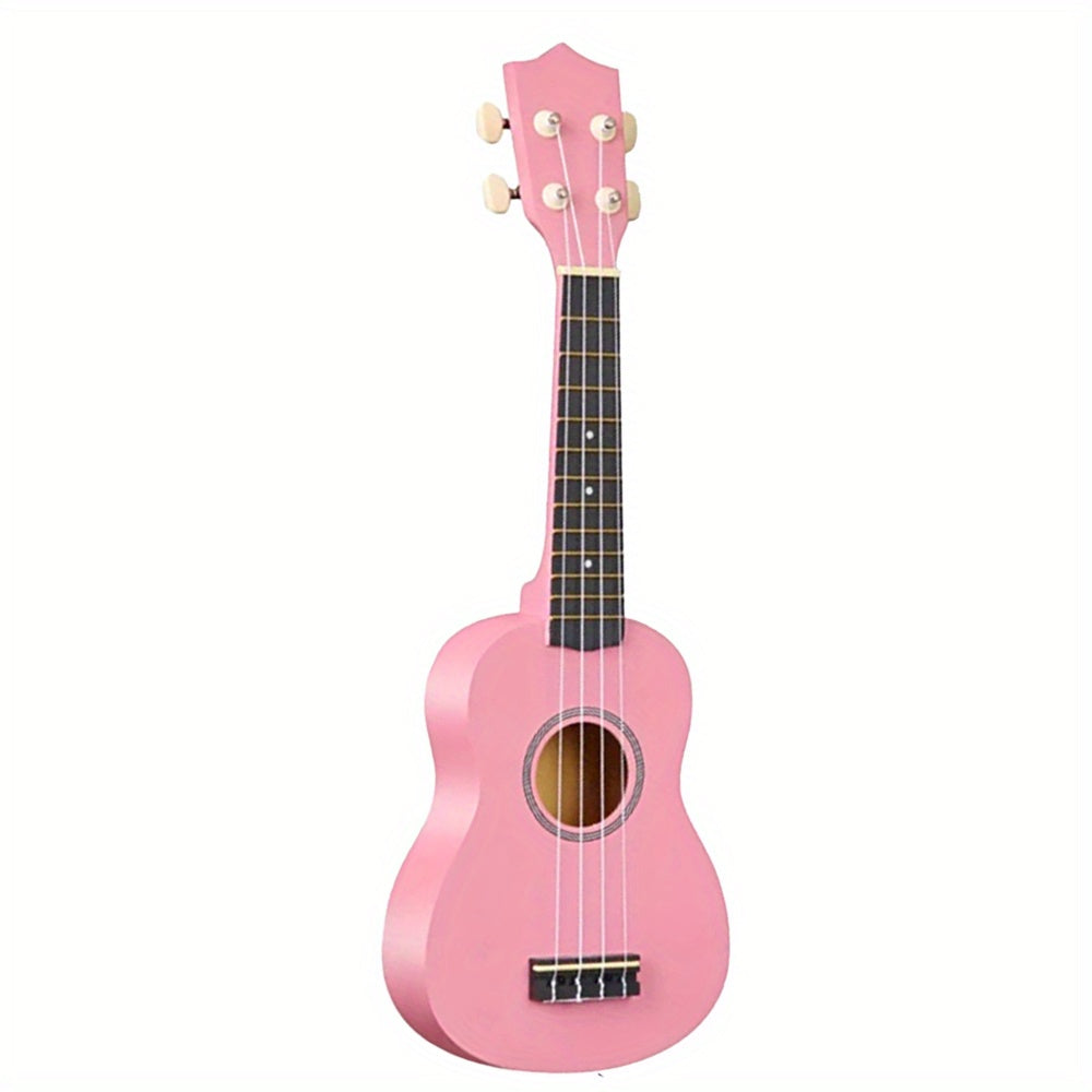 Professional adult beginner ukulele in Hawaiian style, measuring 53.34 cm and featuring four strings.