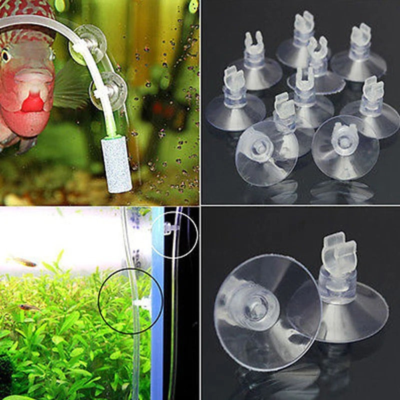 20 suction cups for securing air pump pipes in an aquarium fish tank