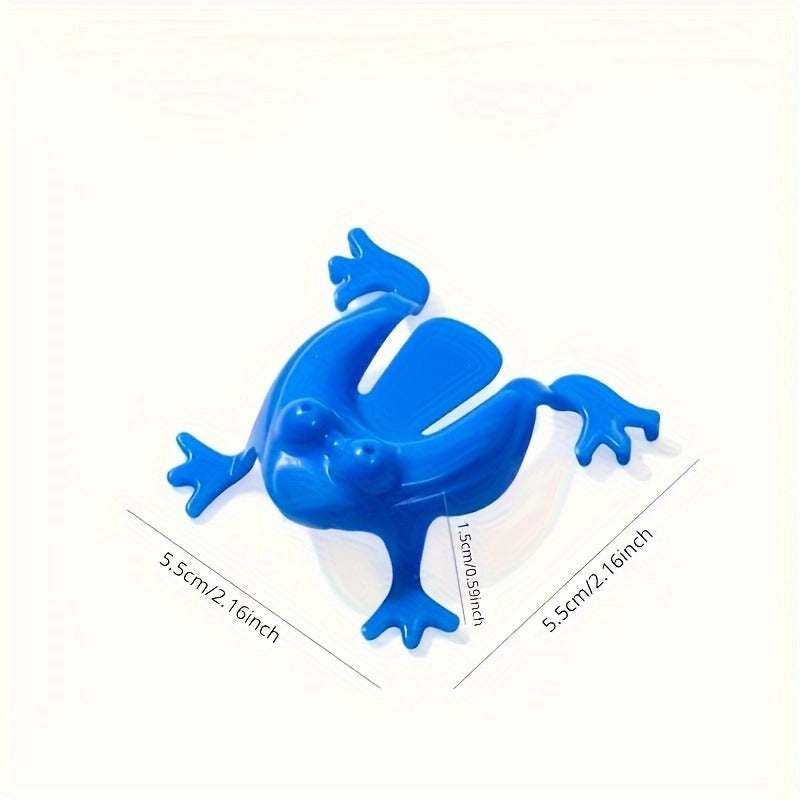 15 colorful mini jumping frogs - great for building finger dexterity, math skills, and birthday party favors.