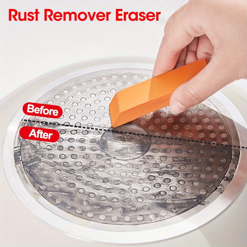 Premium Miracle Lime Scale & Rust Vanisher: The Ultimate Rubber Eraser for Effortless Cleaning in the Bathroom and Kitchen, Safe for Glass and Pot Scales