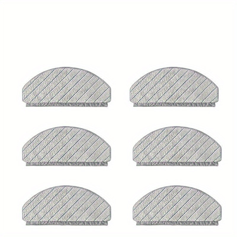 Six washable mop pads for ECOVACS DEEBOT T10/T10 Plus - Accessories for your vacuum cleaner and floor care.