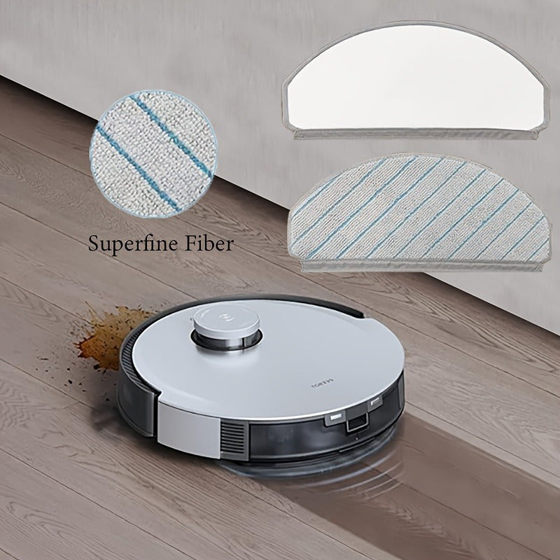 Six washable mop pads for ECOVACS DEEBOT T10/T10 Plus - Accessories for your vacuum cleaner and floor care.