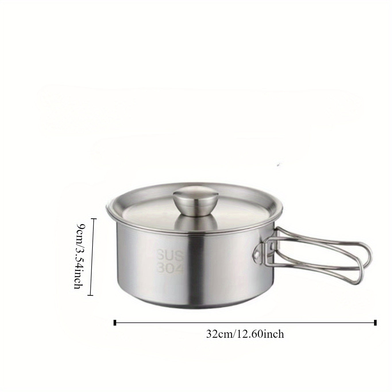 Portable Stainless Steel Camping Cookware Set - Versatile Outdoor Cooking Kit Includes Hanging Pots and Utensils