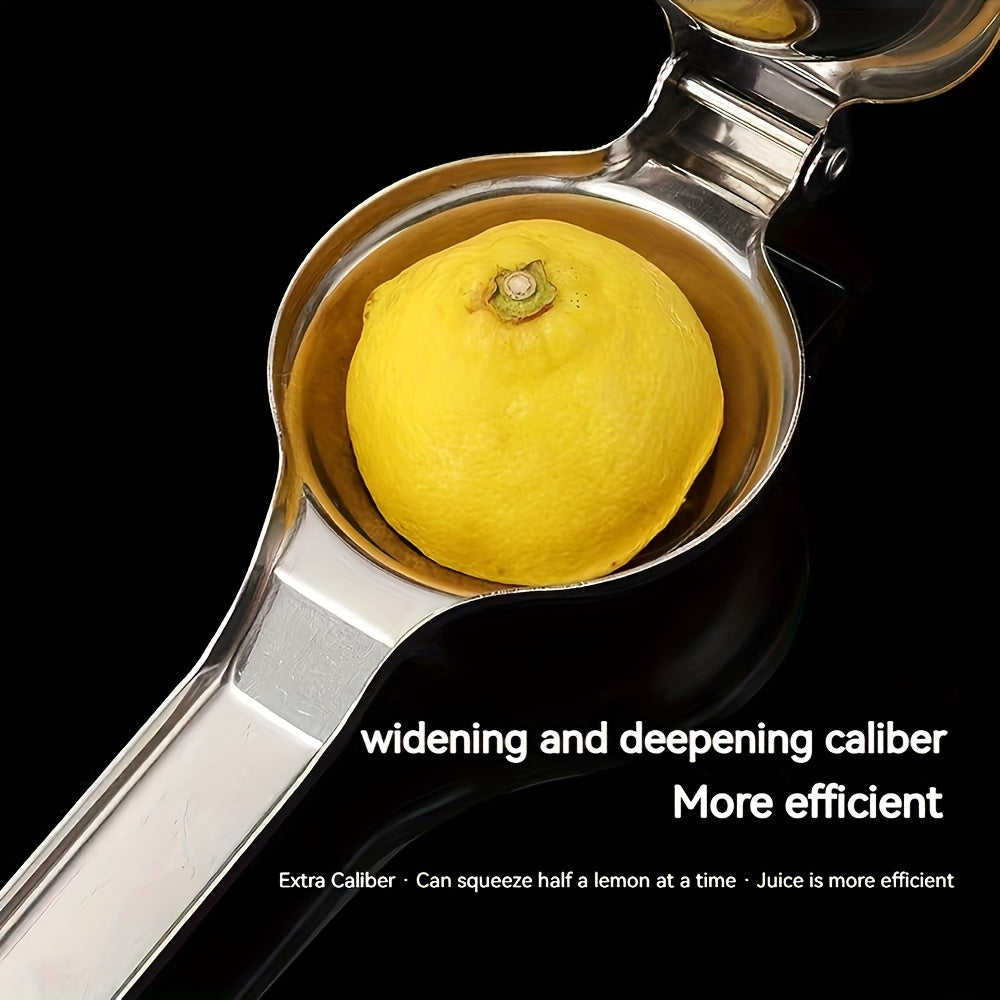 Essential Kitchen Gadget - Stainless Steel Manual Citrus Juicer for Fresh Lemon & Orange Juice, Hand Press Squeezer