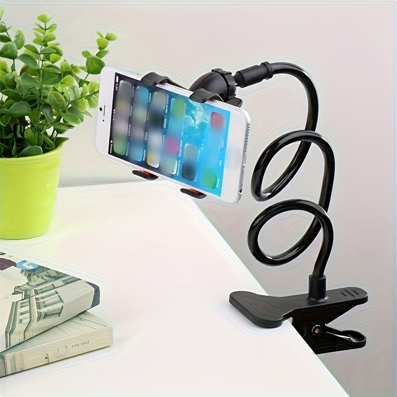 Versatile mobile phone holder ideal for bedside and desktop use, perfect for live streaming and video calls.