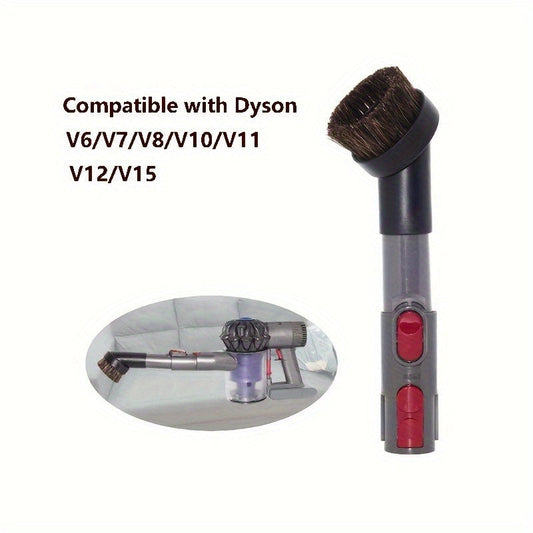 Get 4 pieces of accessories for your Dyson Vacuum Cleaner - includes a horsehair brush and converter adapter compatible with V6, V7, V8, V10, V12, and V15 Series. Perfect for use in the home, car, and office for various purposes and scenarios.