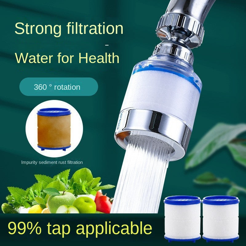 Rotating Kitchen Faucet Filter with Adjustable Pressure and Splash Guard - Ideal for Washing Dishes, Vegetables & Fruits from Every Angle