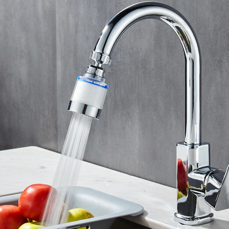 Rotating Kitchen Faucet Filter with Adjustable Pressure and Splash Guard - Ideal for Washing Dishes, Vegetables & Fruits from Every Angle