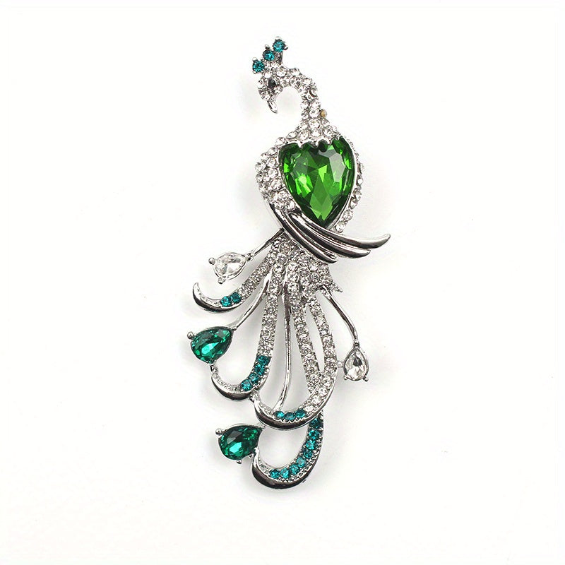 Stylish Rhinestone Brooch Pin Adds Elegance to Women's Outfits, Delicate Decorative Accessory