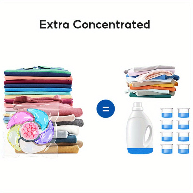 30 ultra concentrated laundry detergent pods with 6-in-1 cleaning power. Removes stains, leaves a fresh scent, no residue, and features a gel formula with Crescentia Oxide for effective home cleaning.