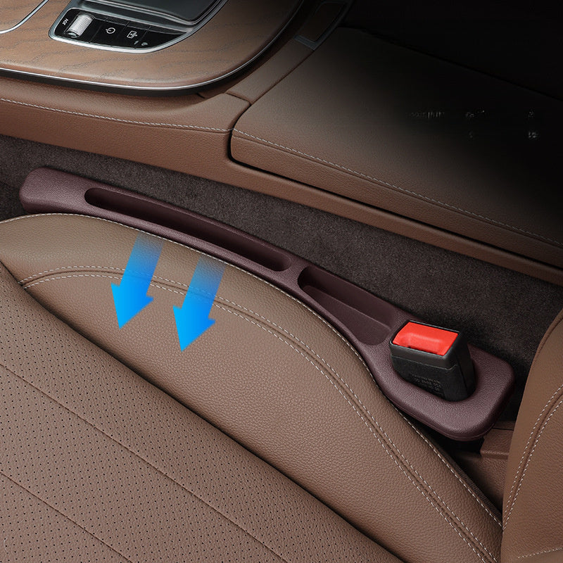 Car Seat Gap Filler with Multi-Storage Compartments - Leak-Proof Interior Strip, Ideal for Car Storage Solutions.