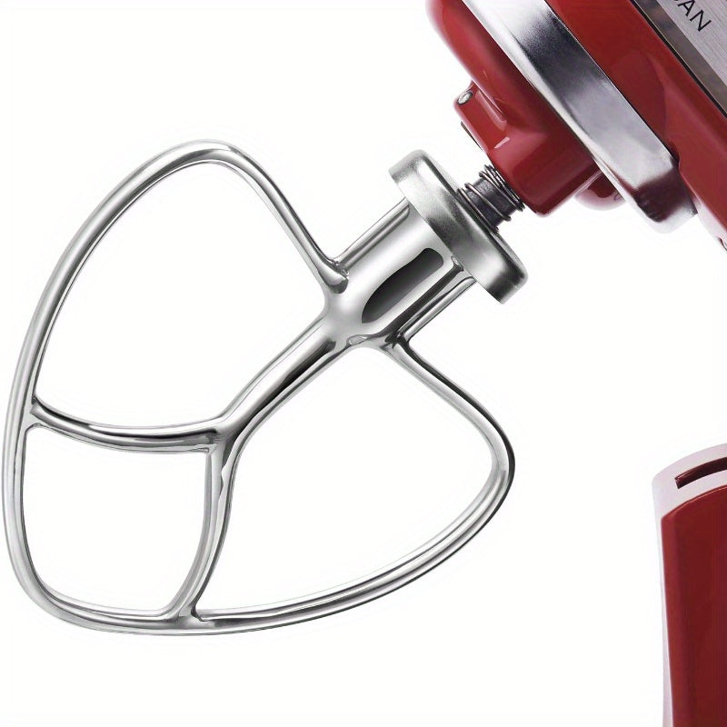 Our stainless steel flat beater attachment is perfect for stand mixers, featuring a tilt-head paddle design. It is ideal for baking, pastry making, pasta dough mixing, liquid blending, and is safe for food contact. Plus, it is dishwasher safe for easy