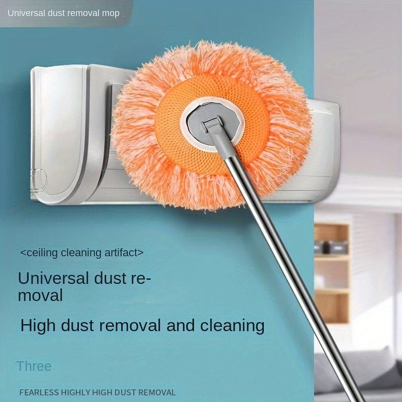 The Sunflower Mop Head is a versatile cleaning tool that can be used on both wet and dry floors, walls, tiles, glass, windows, and cars. Its flexible rotating design makes it an ideal surface cleaner for bathrooms, bedrooms, and living rooms.