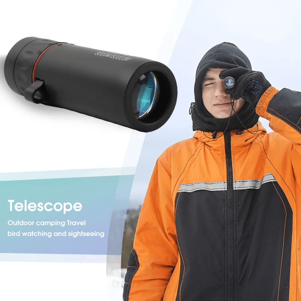 10x25 Real HD Long Range Adult Monocular Telescope, Durable Hiking Equipment, Perfect Birthday Gift for Outdoor Adventurers.