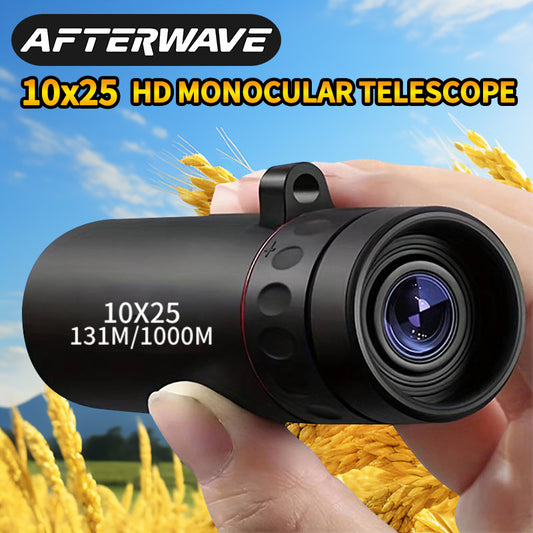 10x25 Real HD Long Range Adult Monocular Telescope, Durable Hiking Equipment, Perfect Birthday Gift for Outdoor Adventurers.