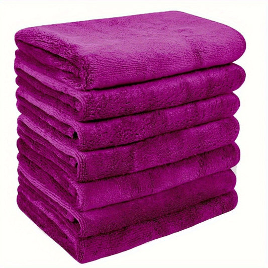 5 packs of quick-drying, reusable makeup remover cloths in wine red made of microfiber polyester for washing face makeup.