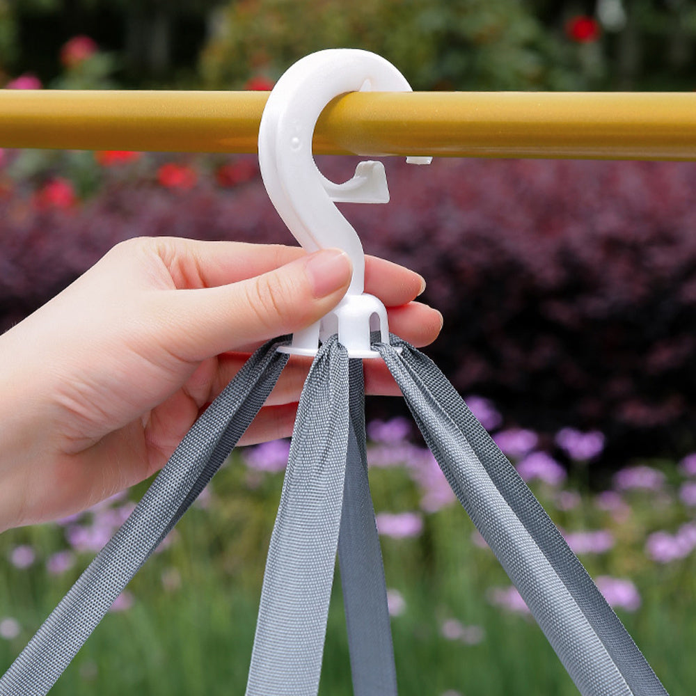 Multi-functional Hanging Mesh Dryer with Zipper - Collapsible Drying Rack for Herbs, Fruits, Vegetables, Fish & Clothes