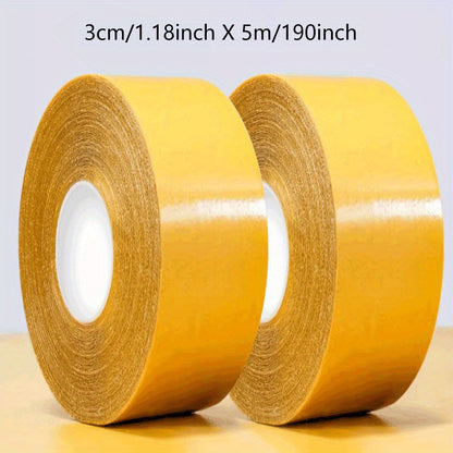 BOGO: 2pcs Heavy-Duty Dual-Sided Tape for Carpets, Mats, Wallpaper, & Balloons - Non-Slip, Waterproof, Residue-Free.synthetic Rubber