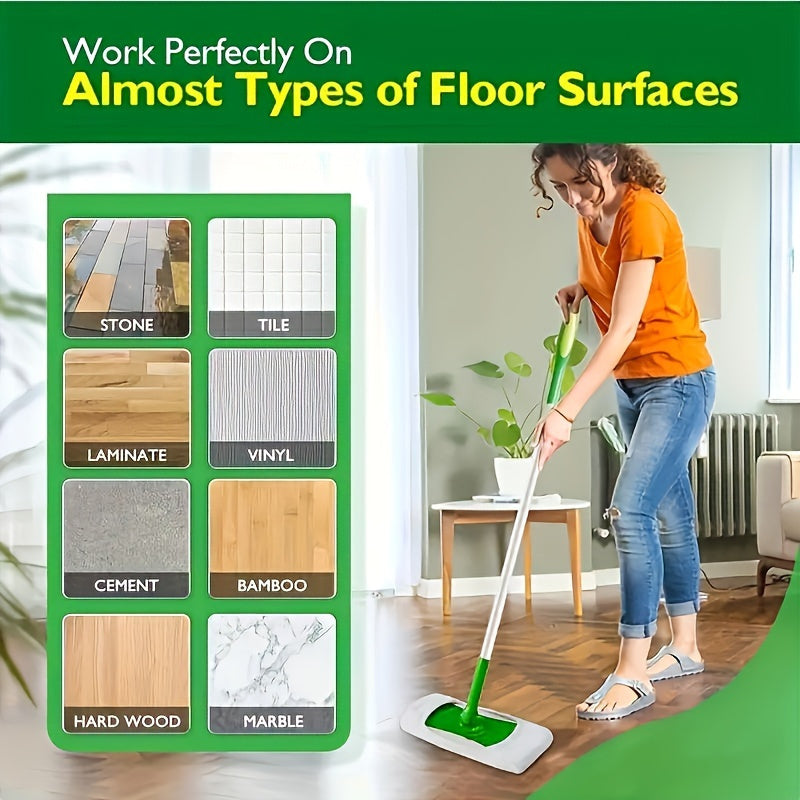 4 pieces of washable microfiber mop pads that are durable and easy to attach. These reusable pads are perfect for efficient wet or dry floor cleaning. They are essential household supplies for keeping your floors sparkling clean. Ideal for use with floor