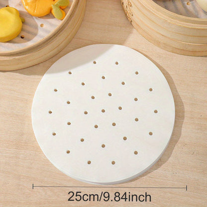 Silicone Steamer Liner for Steaming Dumplings, Buns, and Breads - 25cm/9.84inch - Safe for Food Use