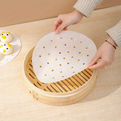 Silicone Steamer Liner for Steaming Dumplings, Buns, and Breads - 25cm/9.84inch - Safe for Food Use