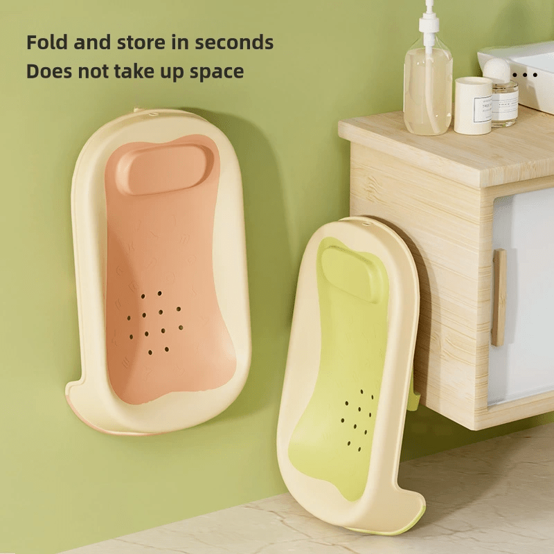 Youngsters Foldable Bath Support provides a comfortable reclining bath mat for children, an essential home bathing accessory.