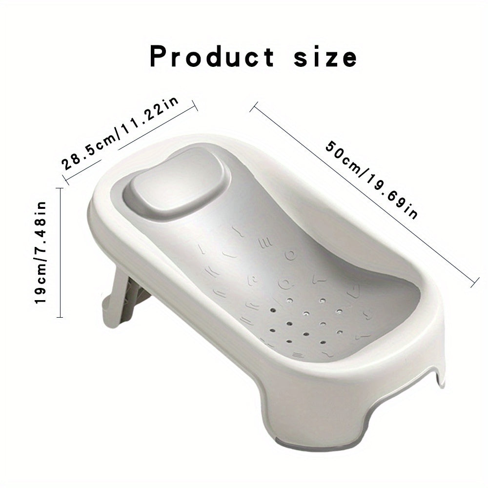 Youngsters Foldable Bath Support provides a comfortable reclining bath mat for children, an essential home bathing accessory.