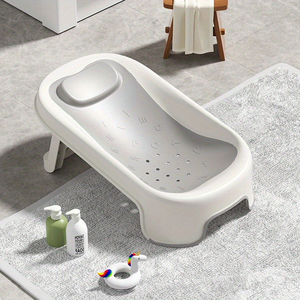 Youngsters Foldable Bath Support provides a comfortable reclining bath mat for children, an essential home bathing accessory.