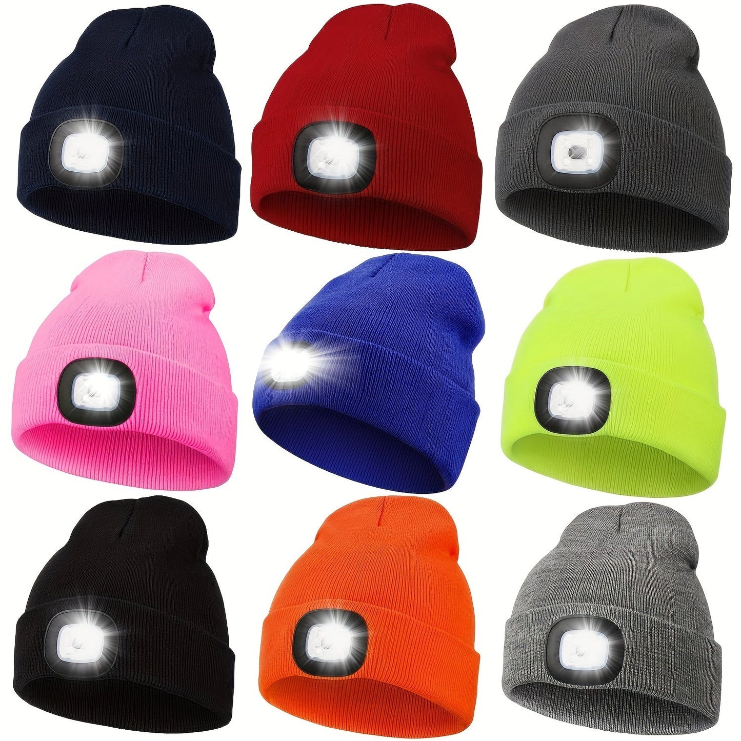 LED Light Beanie Hat for All Genders: Stay Hands-Free During Nighttime Adventures - Perfect for Walking, Fishing, Camping, and Hunting