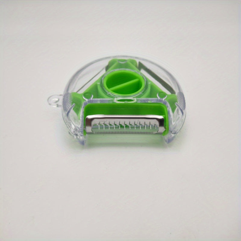 Three-in-One peeler set for kitchen use includes a grater, chopper, and parer.