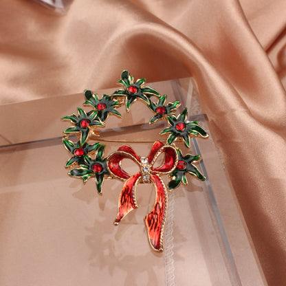 Christmas Atmosphere Ring Brooch, perfect for parties, travel, and everyday wear. Can also be used as clothing or bag accessory. Versatile, simple, and unique design.