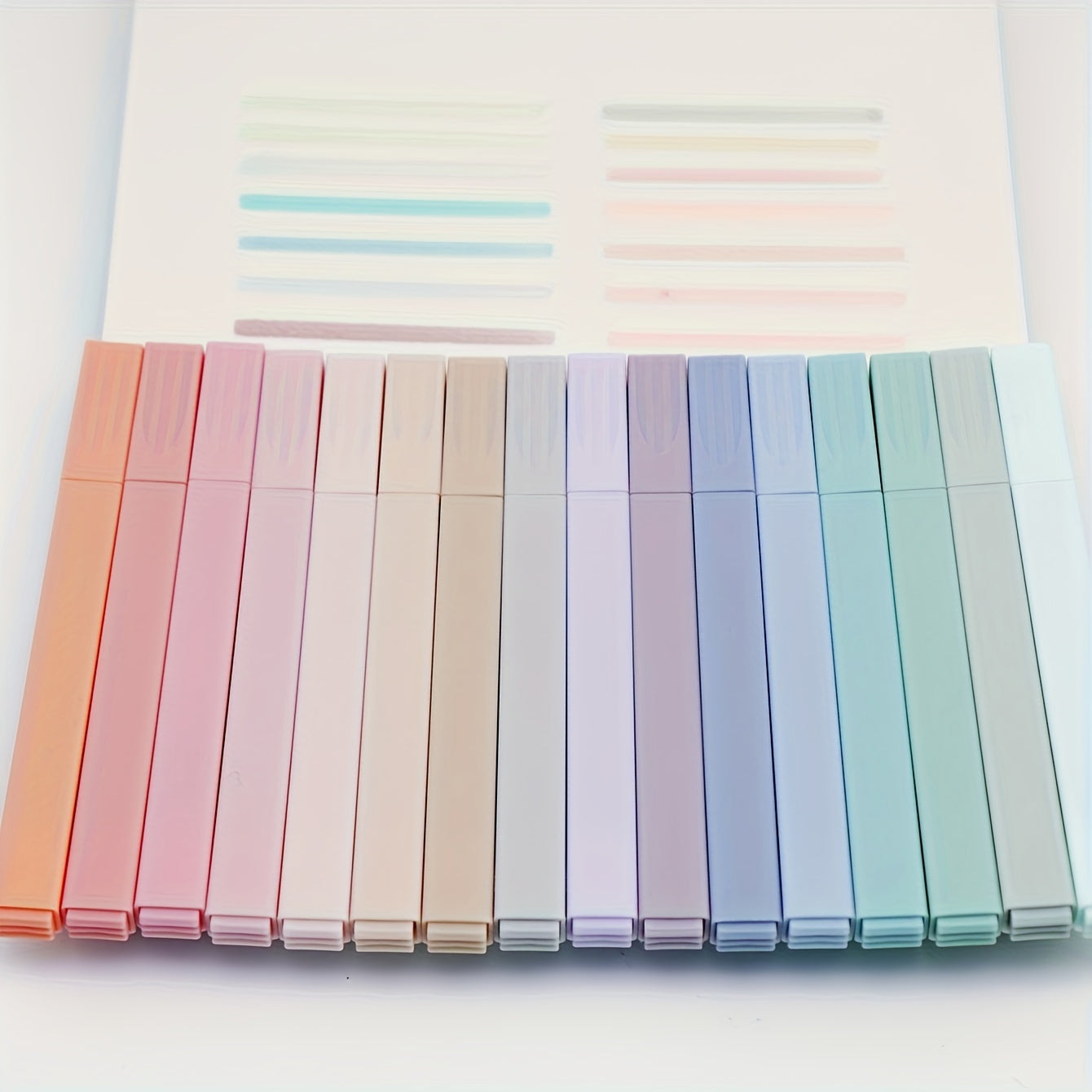 12-pack of non-bleeding pastel fluorescent highlighters, perfect for journaling, school, and office supplies. Great Easter gift.