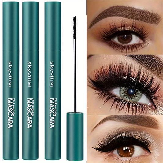 Waterproof black 4D mascara for extra long, volumized lashes that are long-lasting, natural, smudge-proof, and easy to apply with plant squalane for added charm.