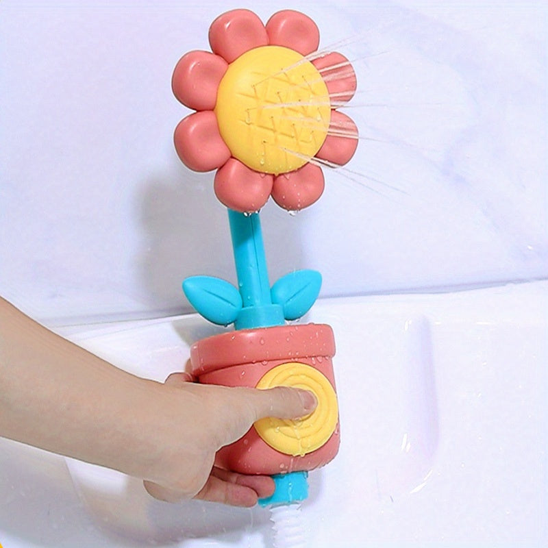 Sunflower Spray Shower - A Playful and Durable PVC Water Toy for Kids