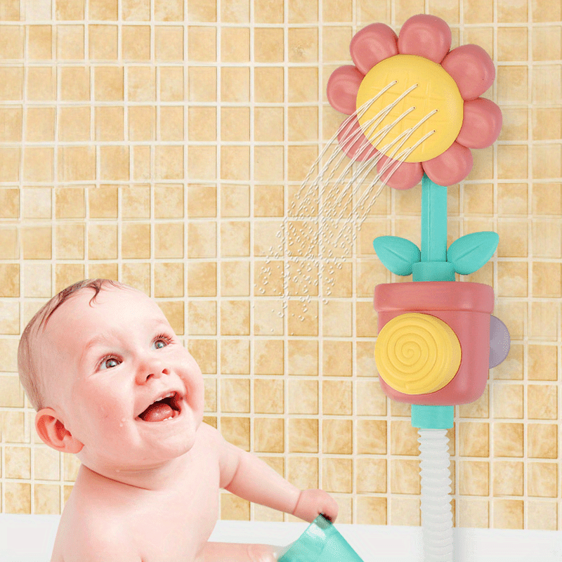 Sunflower Spray Shower - A Playful and Durable PVC Water Toy for Kids