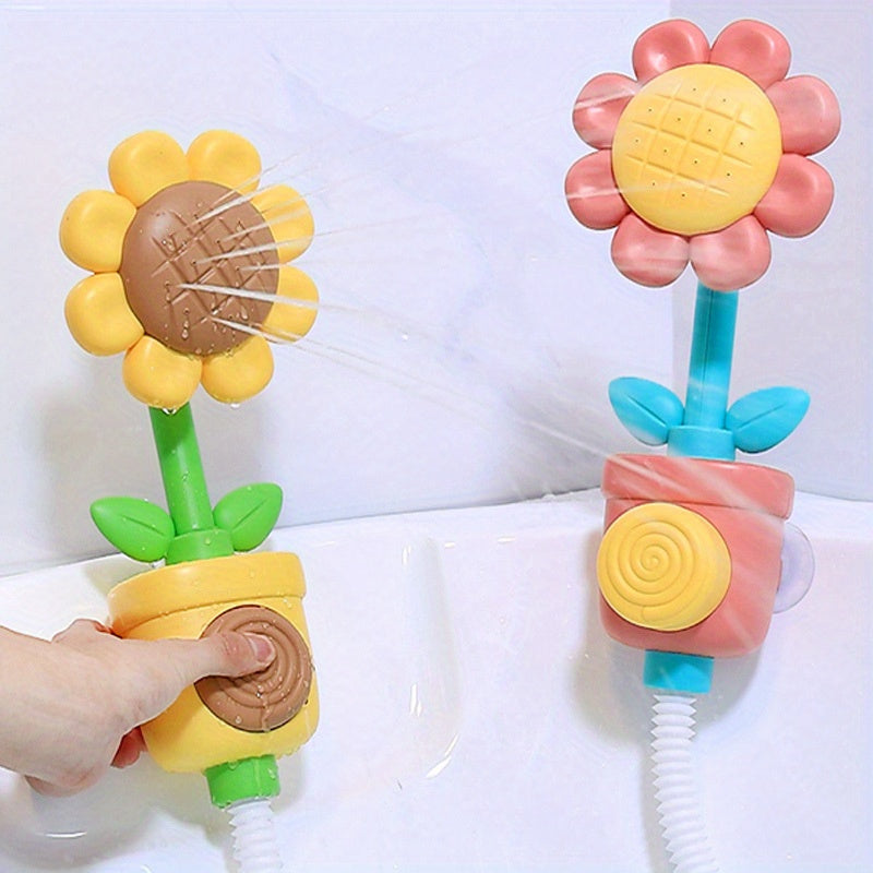 Sunflower Spray Shower - A Playful and Durable PVC Water Toy for Kids