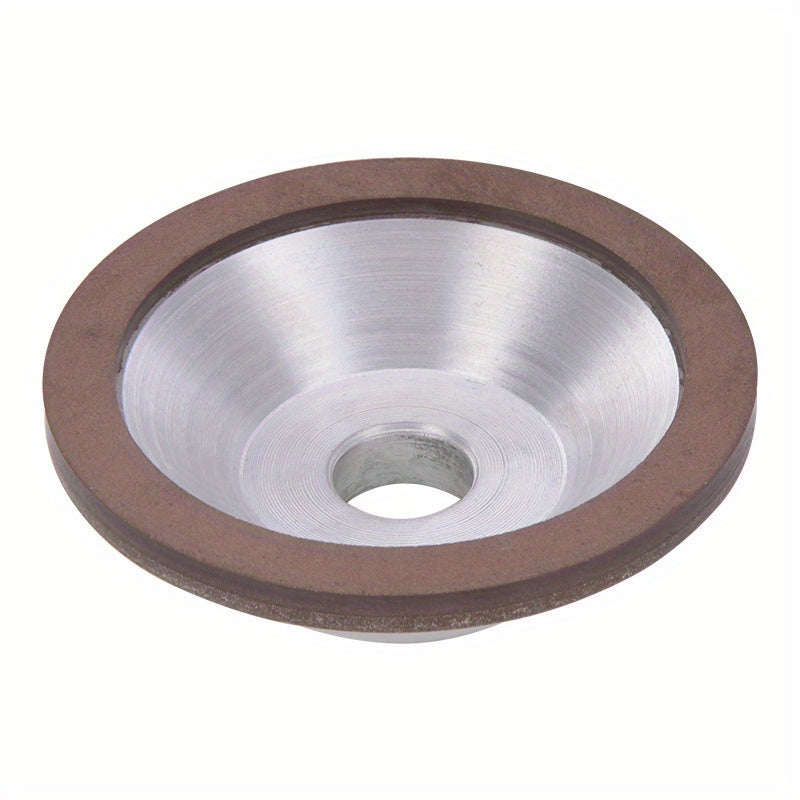 Resin diamond grinding wheel for tungsten carbide sharpening - manual rotary tool for alloy grinding.