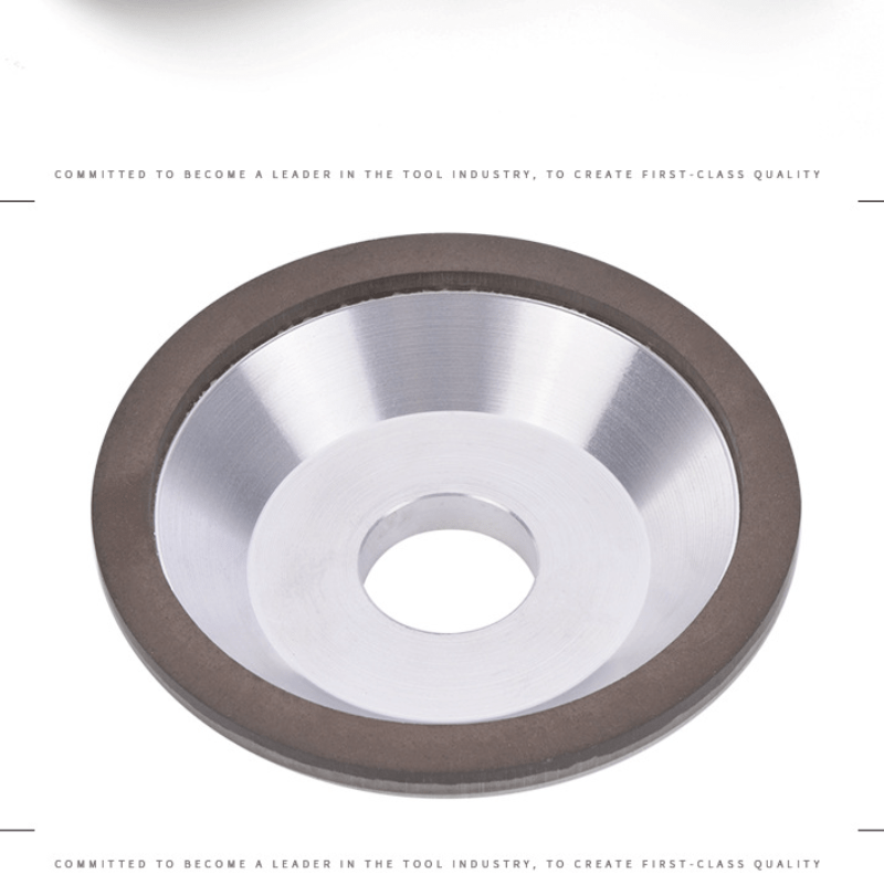 Resin diamond grinding wheel for tungsten carbide sharpening - manual rotary tool for alloy grinding.