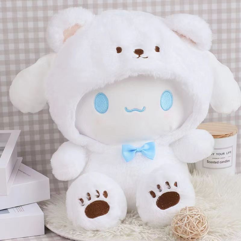 1pc Sanrio Collection featuring Hello Kitty, My Melody, Cinnamoroll, Pompompurin, Kuromi, and Pochacco. Includes soft materials, cushions, and a universal dog toy that does not require