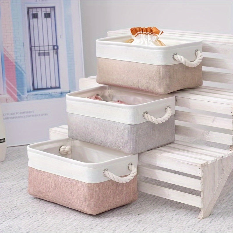 Fabric Storage Basket for Ironing Accessories - No Electricity Required, Perfect for Organizing Shelves, Closets, and Bookshelves