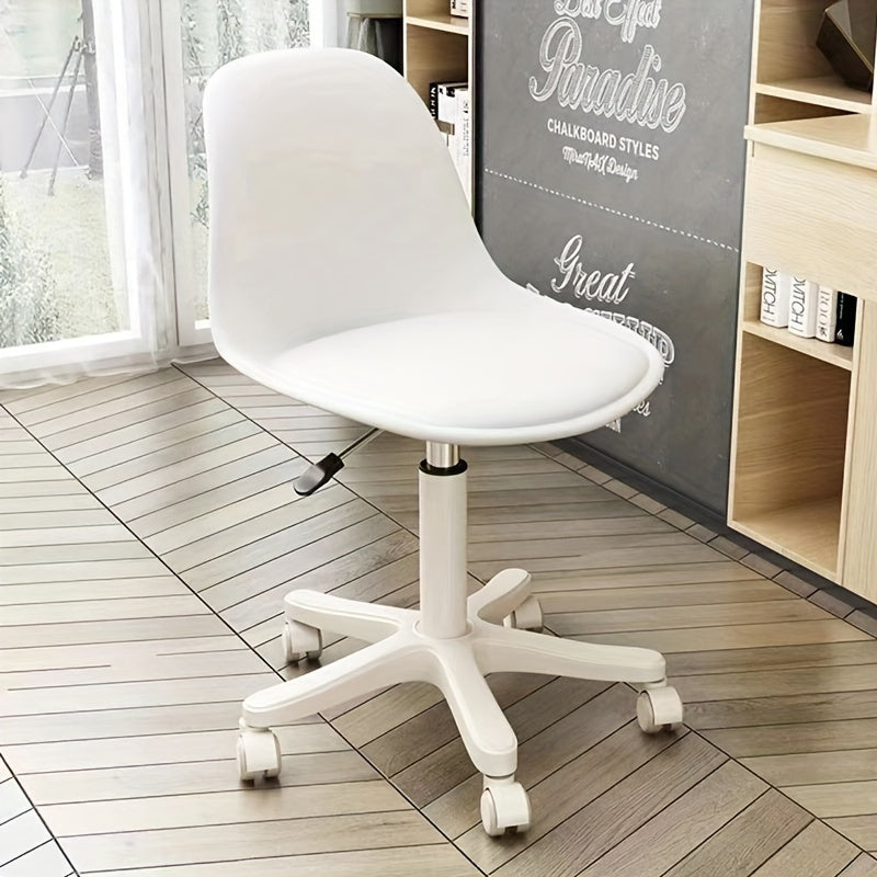 Ergonomic school chair with metal frame, 360° swivel, adjustable height, and 136.08 KG capacity.