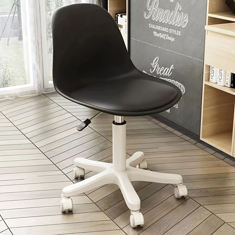 Ergonomic school chair with metal frame, 360° swivel, adjustable height, and 136.08 KG capacity.