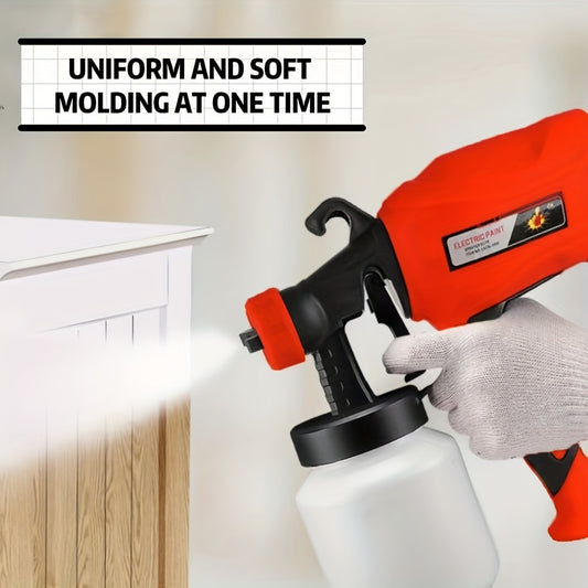 HVLP Spray Gun with 2 nozzles and 3 application patterns for furniture and more.