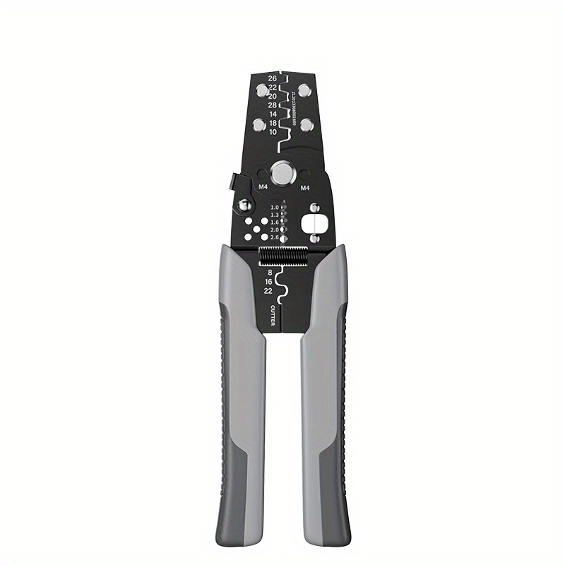 Professional stainless steel wire stripper cutter crimper for electrical cables, self-adjusting crimping pliers for home improvement.