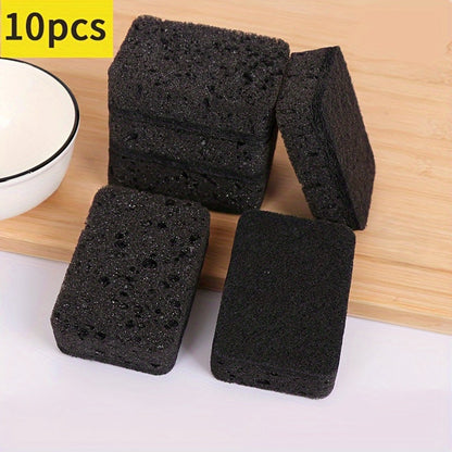 10 pieces of multi-purpose cleaning sponges made of long-lasting polyurethane material that is resistant to sticking oil and algae. Perfect for use in kitchens, bathrooms, and on bedroom walls. Highly effective in removing tough stains.