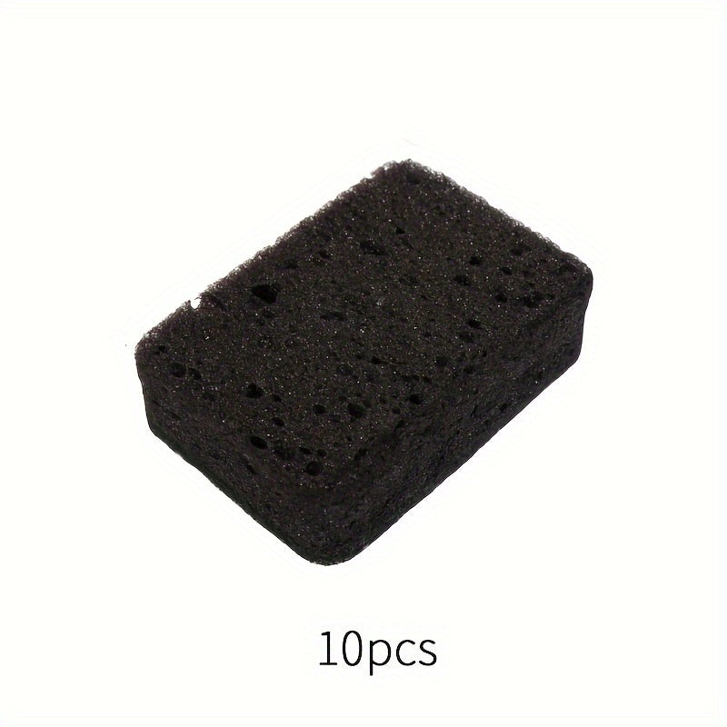 10 pieces of multi-purpose cleaning sponges made of long-lasting polyurethane material that is resistant to sticking oil and algae. Perfect for use in kitchens, bathrooms, and on bedroom walls. Highly effective in removing tough stains.