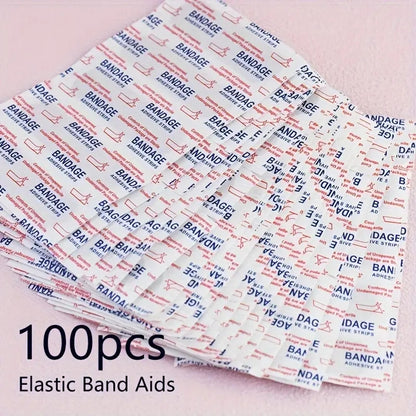 50/100 Waterproof Adhesive Bandages, Sterile, for Wound Care, Home and Outdoor Sports