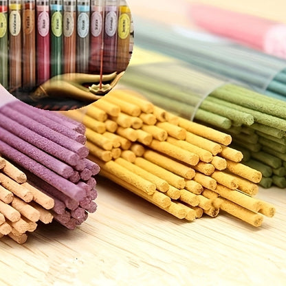 50 sticks of premium aromatic incense with natural wood scent, 13cm long, perfect for meditation and relaxation.