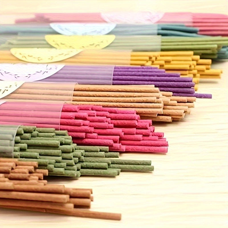 50 sticks of premium aromatic incense with natural wood scent, 13cm long, perfect for meditation and relaxation.